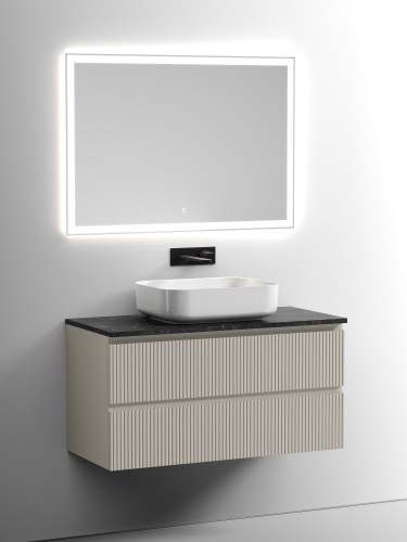 Столешница Sancos TT100A1 100х46 накладная цвет черный - фото 4